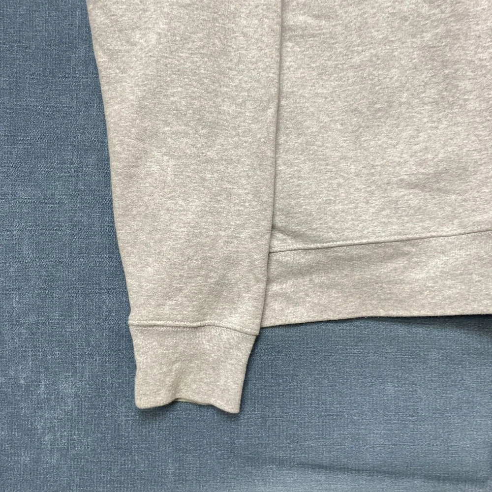 The North Face Hoodie Mens Medium Heather Gray Fleece Lined Kangaroo Pockets